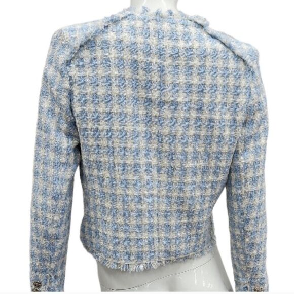 NWT Walter Baker Callista Jacket in Nautical Tweed Blue - Picture 4 of 13